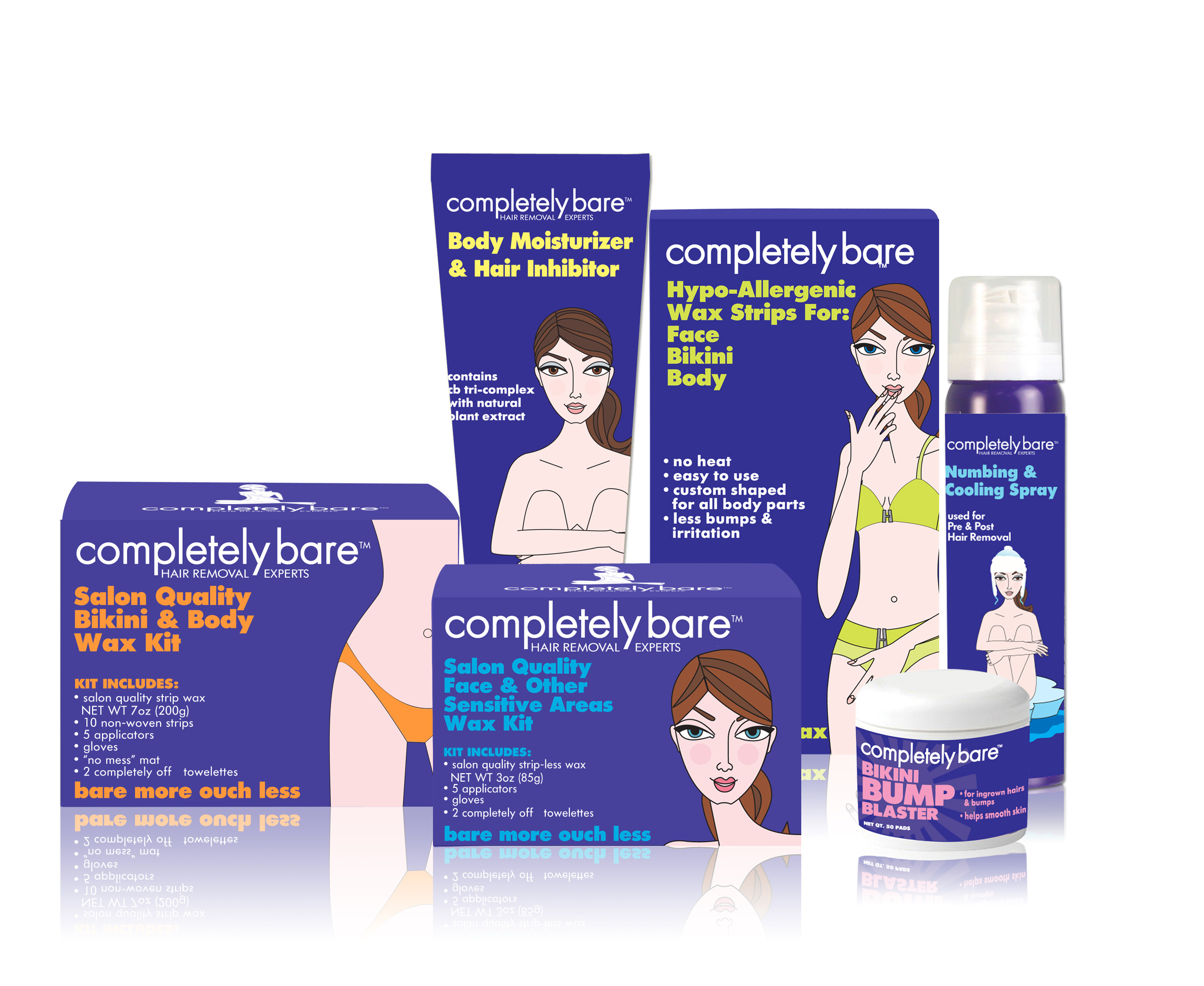 Completely Bare Hair Removal Experts Ready, Set, Wax Strips Kit - www.ulta....