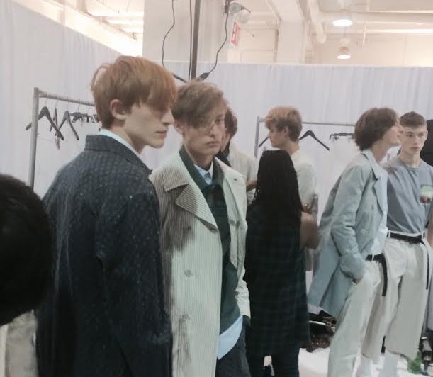 Aveda backstage styles hair for Richard Chai Spring 2016 Men's NY Fashion #Aveda #RichardChai #nyfw #mnyfw 1